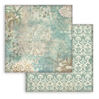 Stamperia Gardens of Time 12x12 Inch Paper Pack Maxi Background Selection (SBBL186)