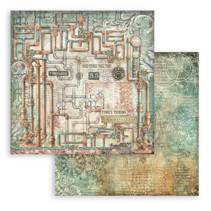 Stamperia Gardens of Time 12x12 Inch Paper Pack Maxi Background Selection (SBBL186)