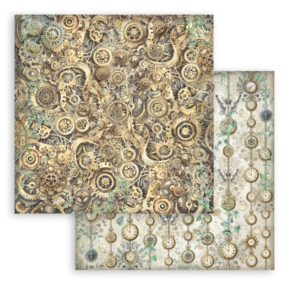 Stamperia Gardens of Time 12x12 Inch Paper Pack Maxi Background Selection (SBBL186)