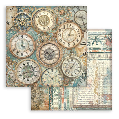 Stamperia Gardens of Time 12x12 Inch Paper Pack Maxi Background Selection (SBBL186)