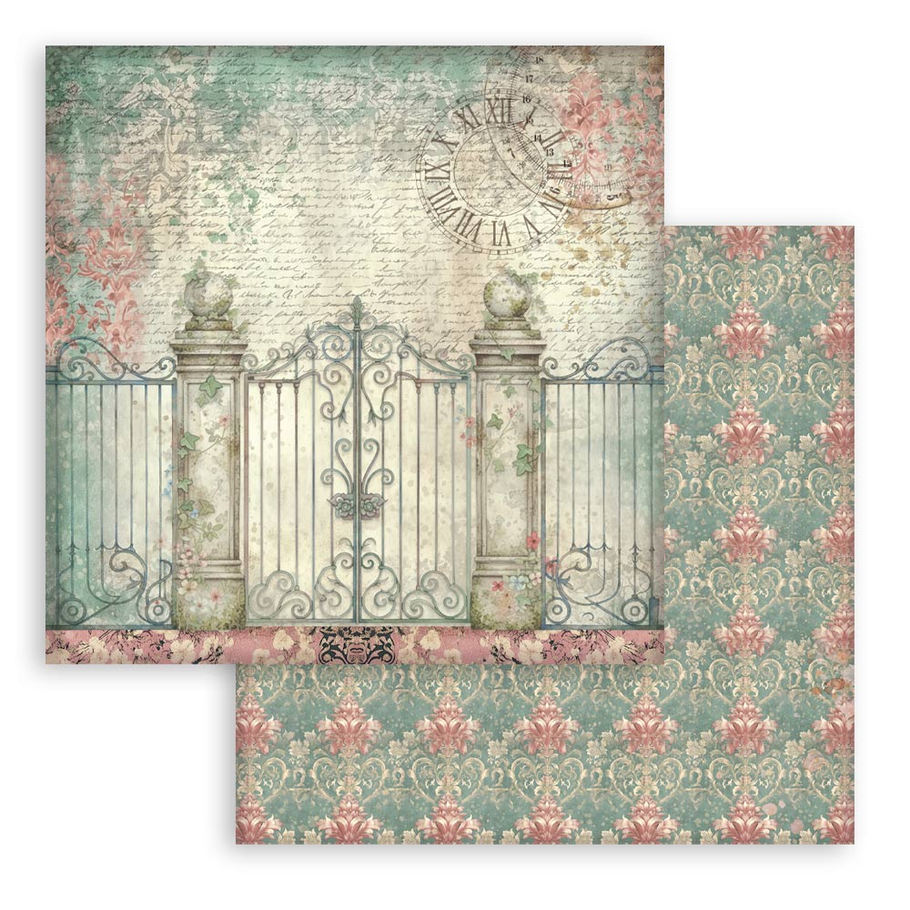 Stamperia Gardens of Time 12x12 Inch Paper Pack Maxi Background Selection (SBBL186)