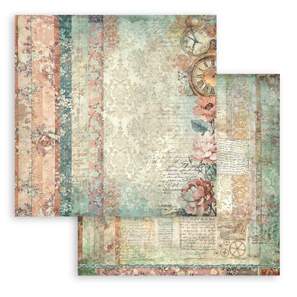 Stamperia Gardens of Time 12x12 Inch Paper Pack Maxi Background Selection (SBBL186)