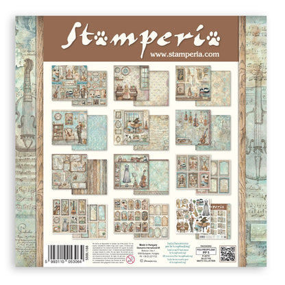 Stamperia Symphony 12x12 Inch Paper Pack by Sara Alcobendas