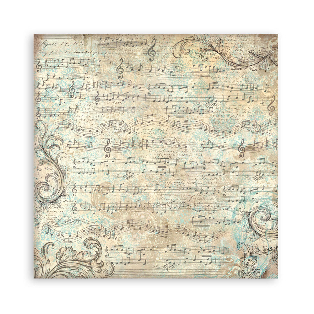 Stamperia Symphony 12x12 Inch Paper Pack by Sara Alcobendas