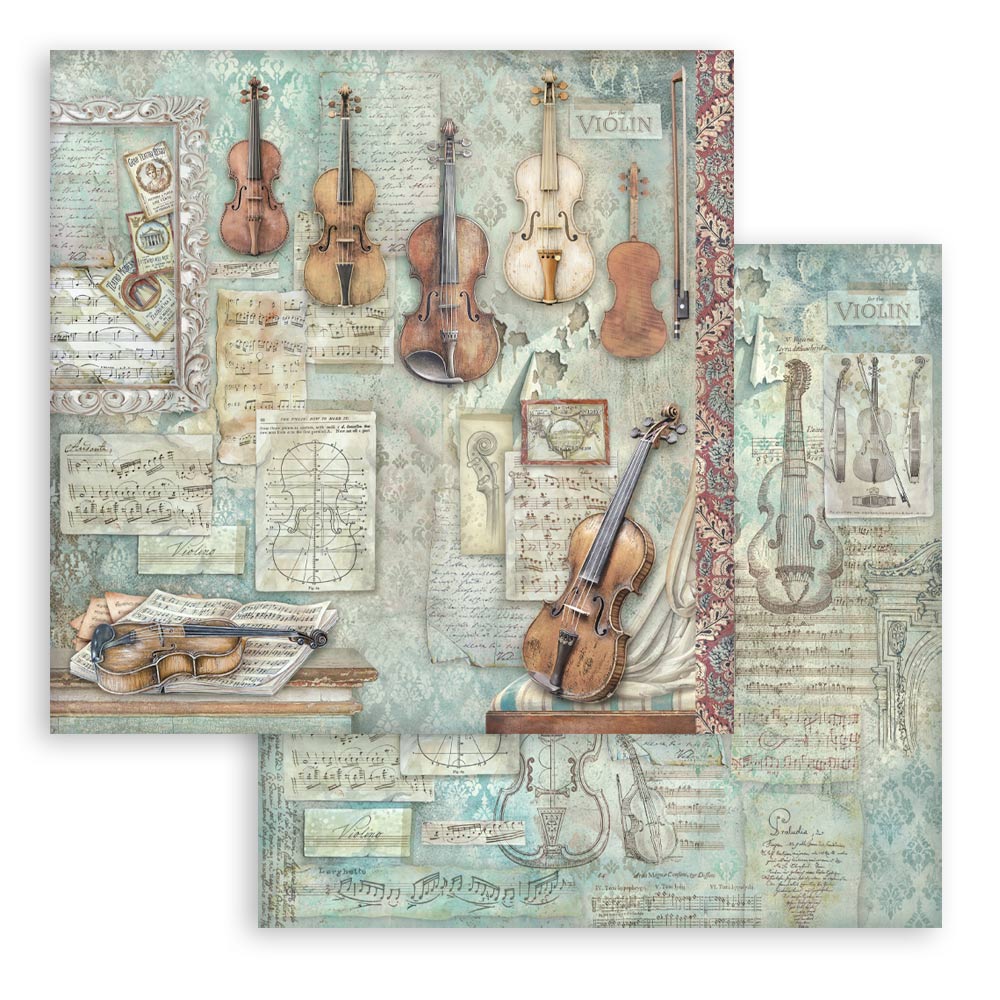 Stamperia Symphony 12x12 Inch Paper Pack by Sara Alcobendas