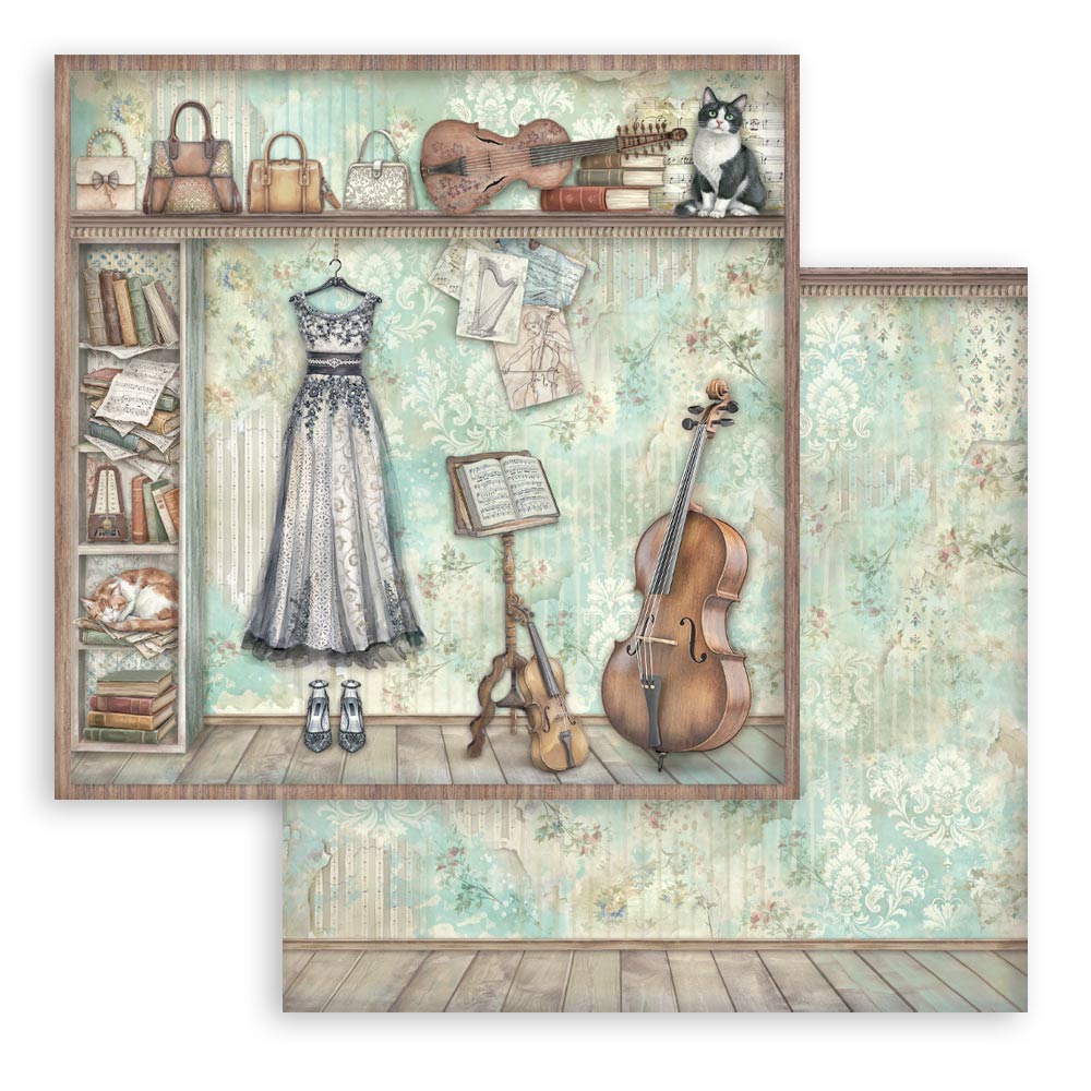 Stamperia Symphony 12x12 Inch Paper Pack by Sara Alcobendas