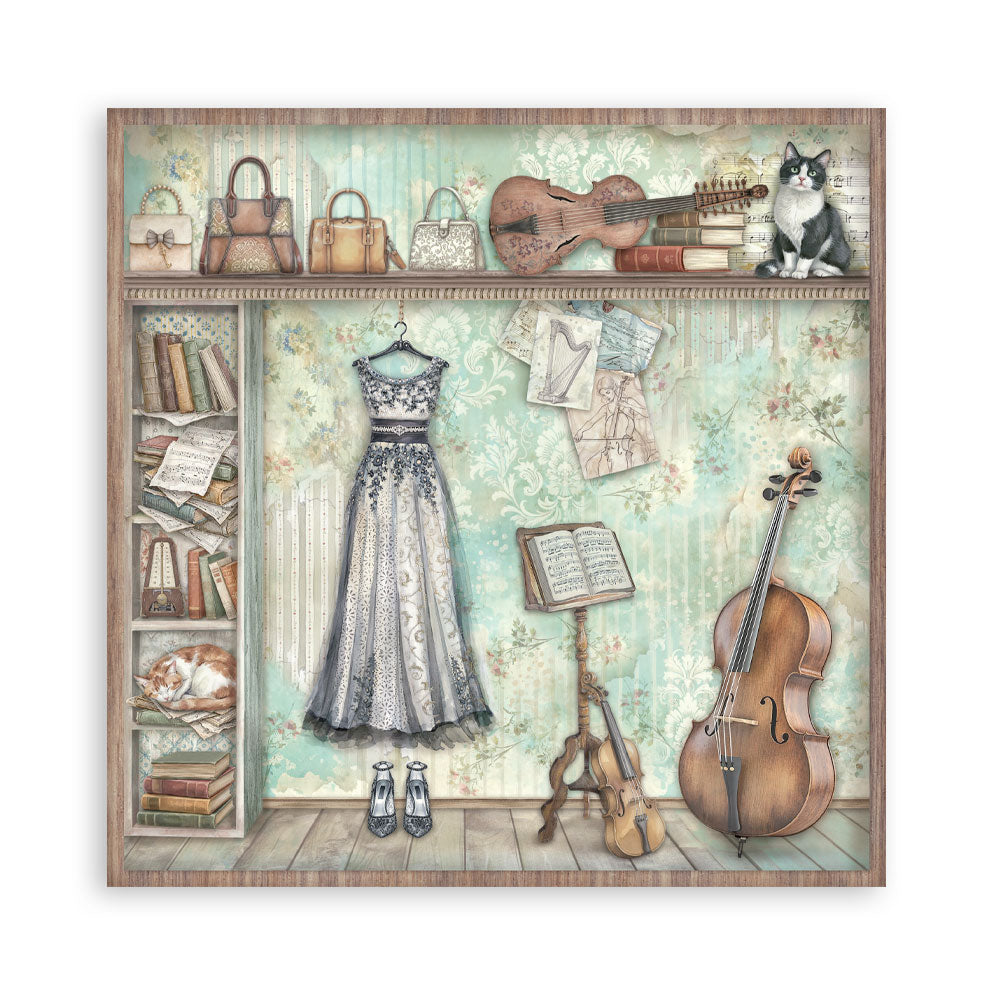 Stamperia Symphony 12x12 Inch Paper Pack by Sara Alcobendas