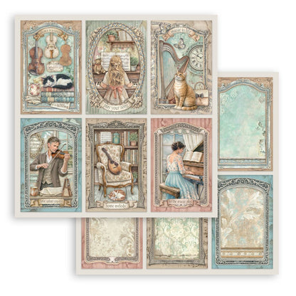 Stamperia Symphony 12x12 Inch Paper Pack by Sara Alcobendas