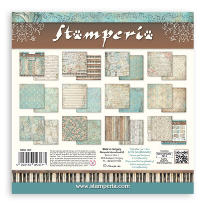 Stamperia Symphony 12x12 Inch Paper Pack Maxi Background Selection by Sara Alcobendas