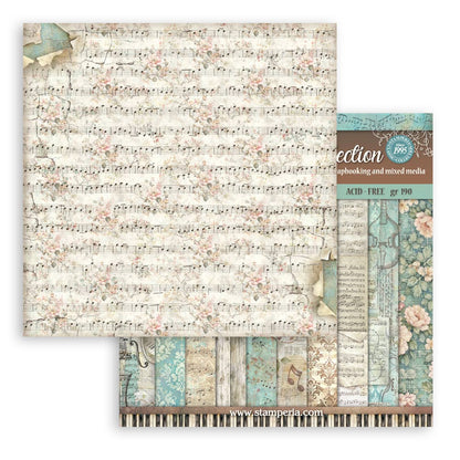 Stamperia Symphony 12x12 Inch Paper Pack Maxi Background Selection by Sara Alcobendas