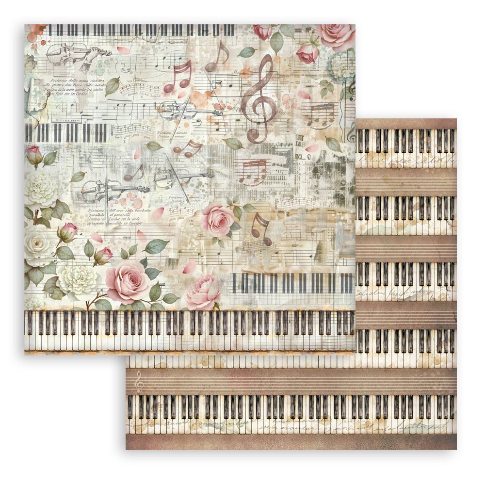 Stamperia Symphony 12x12 Inch Paper Pack Maxi Background Selection by Sara Alcobendas
