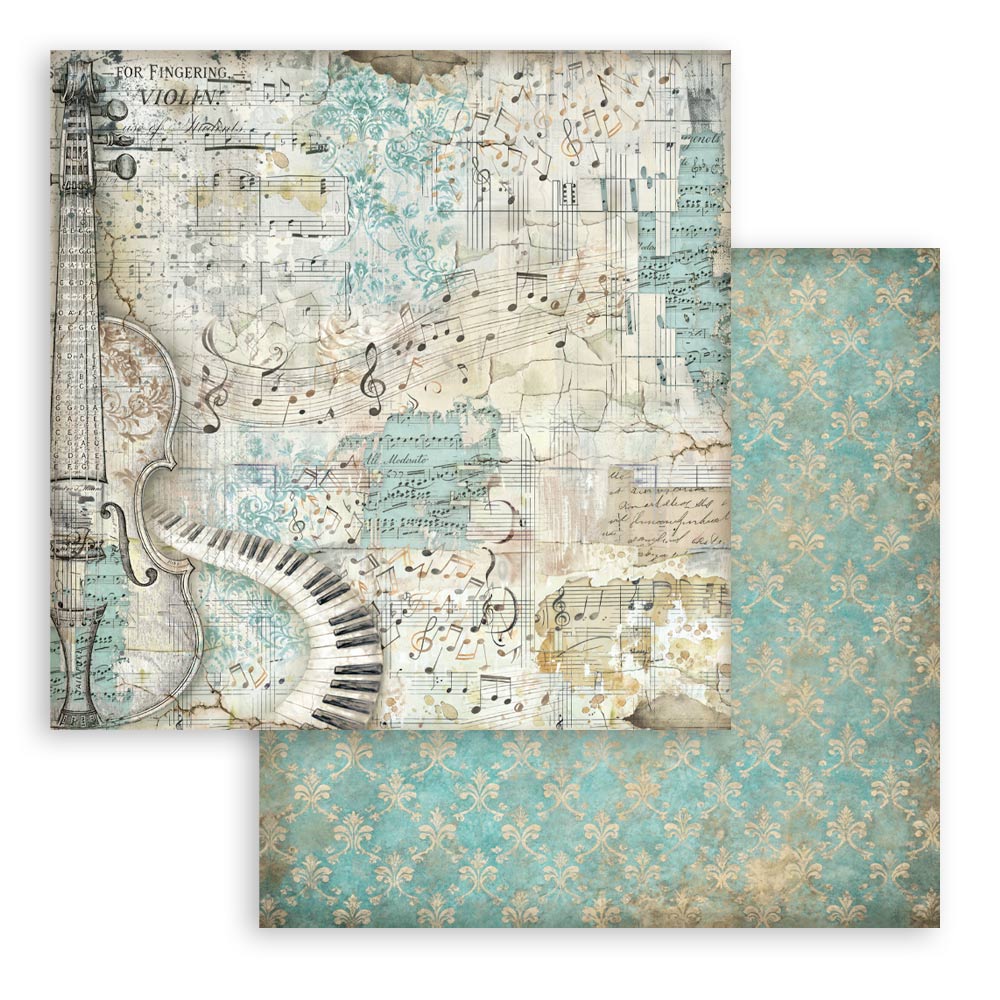 Stamperia Symphony 12x12 Inch Paper Pack Maxi Background Selection by Sara Alcobendas