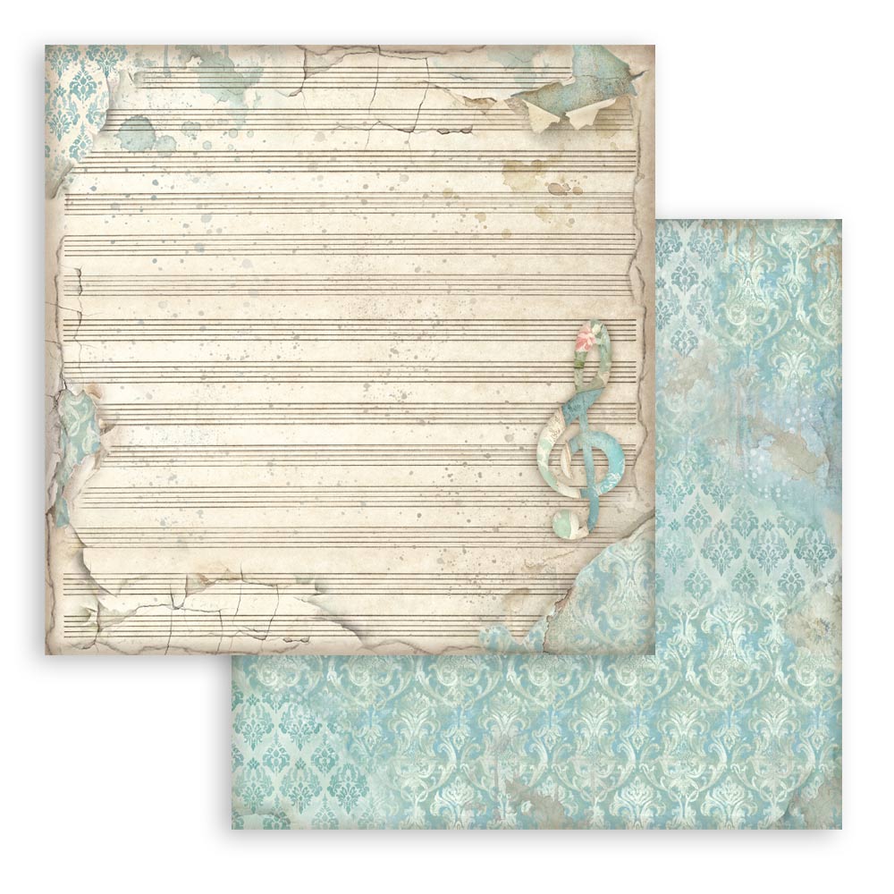 Stamperia Symphony 12x12 Inch Paper Pack Maxi Background Selection by Sara Alcobendas