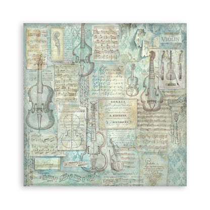 Stamperia Symphony 12x12 Inch Paper Pack Maxi Background Selection by Sara Alcobendas