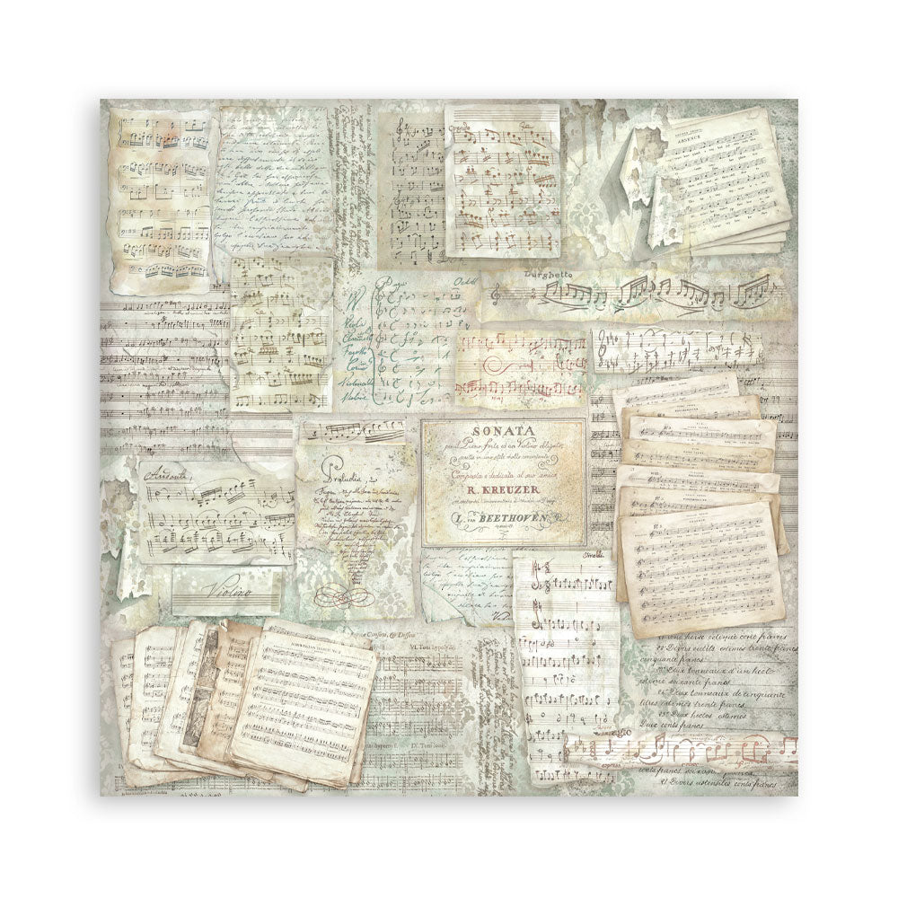 Stamperia Symphony 12x12 Inch Paper Pack Maxi Background Selection by Sara Alcobendas