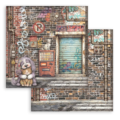 Stamperia Furry Friends 2 12x12 Inch Paper Pack by Antonis Tzanidakis