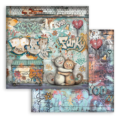 Stamperia Furry Friends 2 12x12 Inch Paper Pack by Antonis Tzanidakis