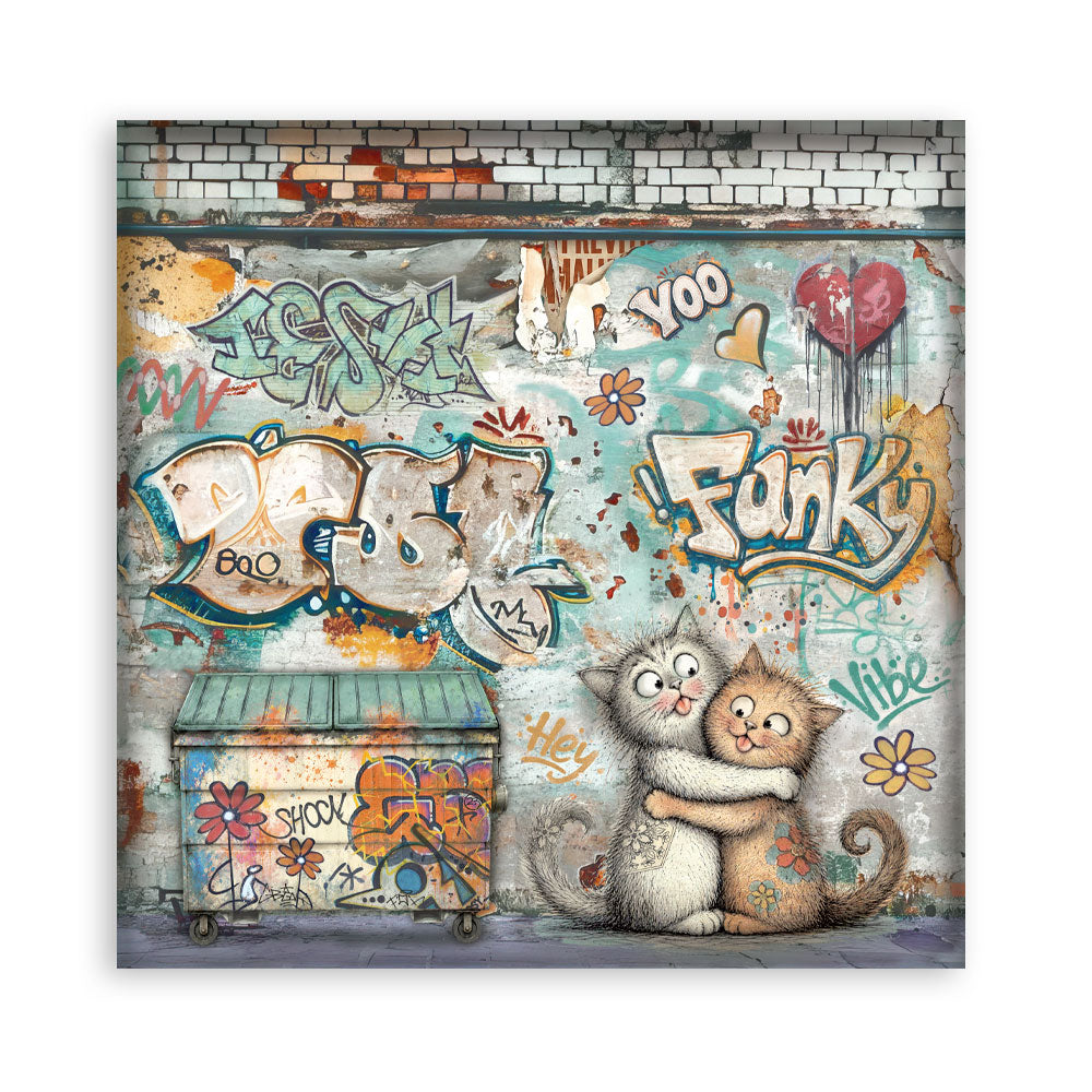 Stamperia Furry Friends 2 12x12 Inch Paper Pack by Antonis Tzanidakis