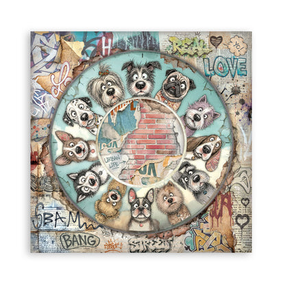 Stamperia Furry Friends 2 12x12 Inch Paper Pack by Antonis Tzanidakis