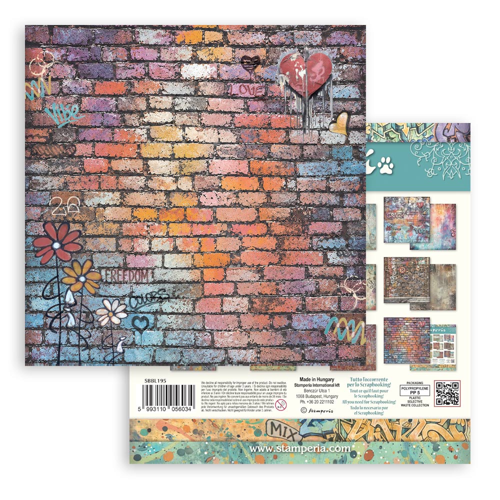 Stamperia Furry Friends 2 12x12 Inch Paper Pack Maxi Background Selection by Antonis Tzanidakis