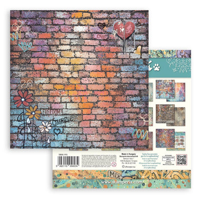 Stamperia Furry Friends 2 12x12 Inch Paper Pack Maxi Background Selection by Antonis Tzanidakis