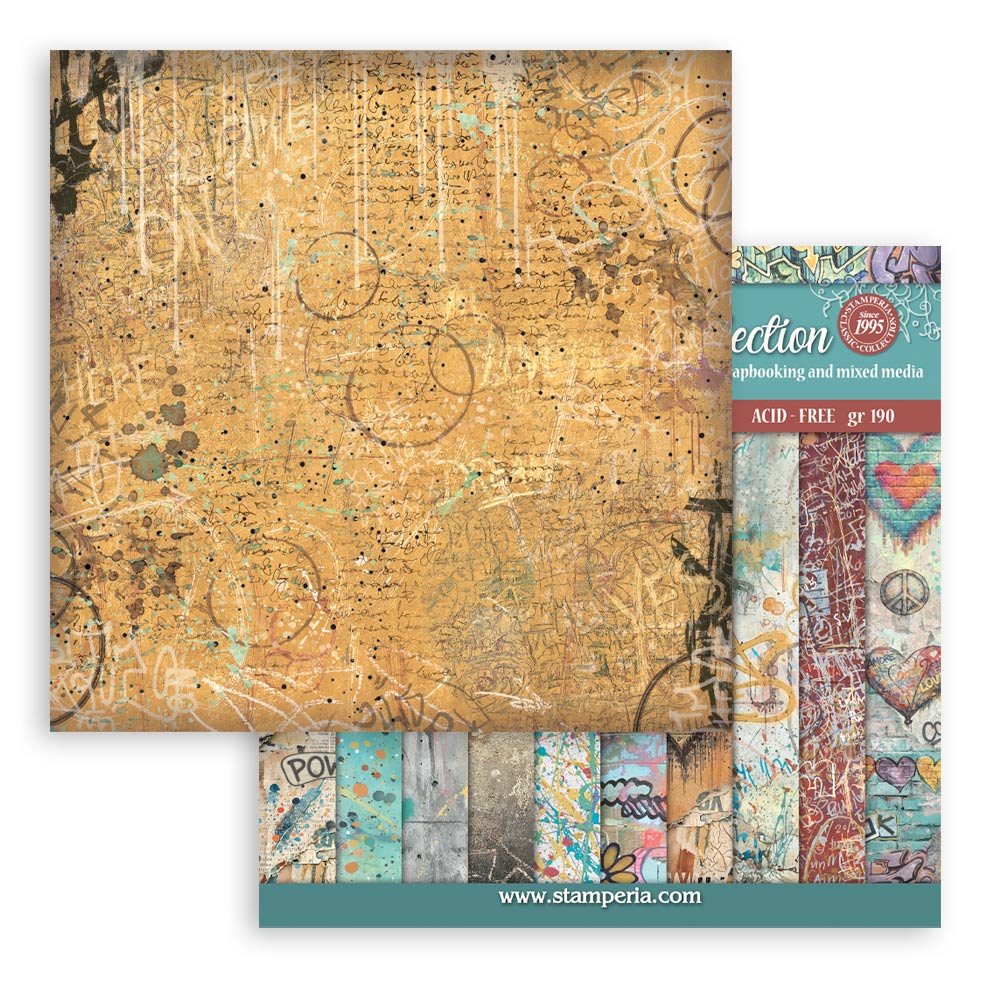 Stamperia Furry Friends 2 12x12 Inch Paper Pack Maxi Background Selection by Antonis Tzanidakis