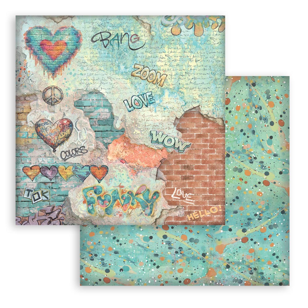 Stamperia Furry Friends 2 12x12 Inch Paper Pack Maxi Background Selection by Antonis Tzanidakis