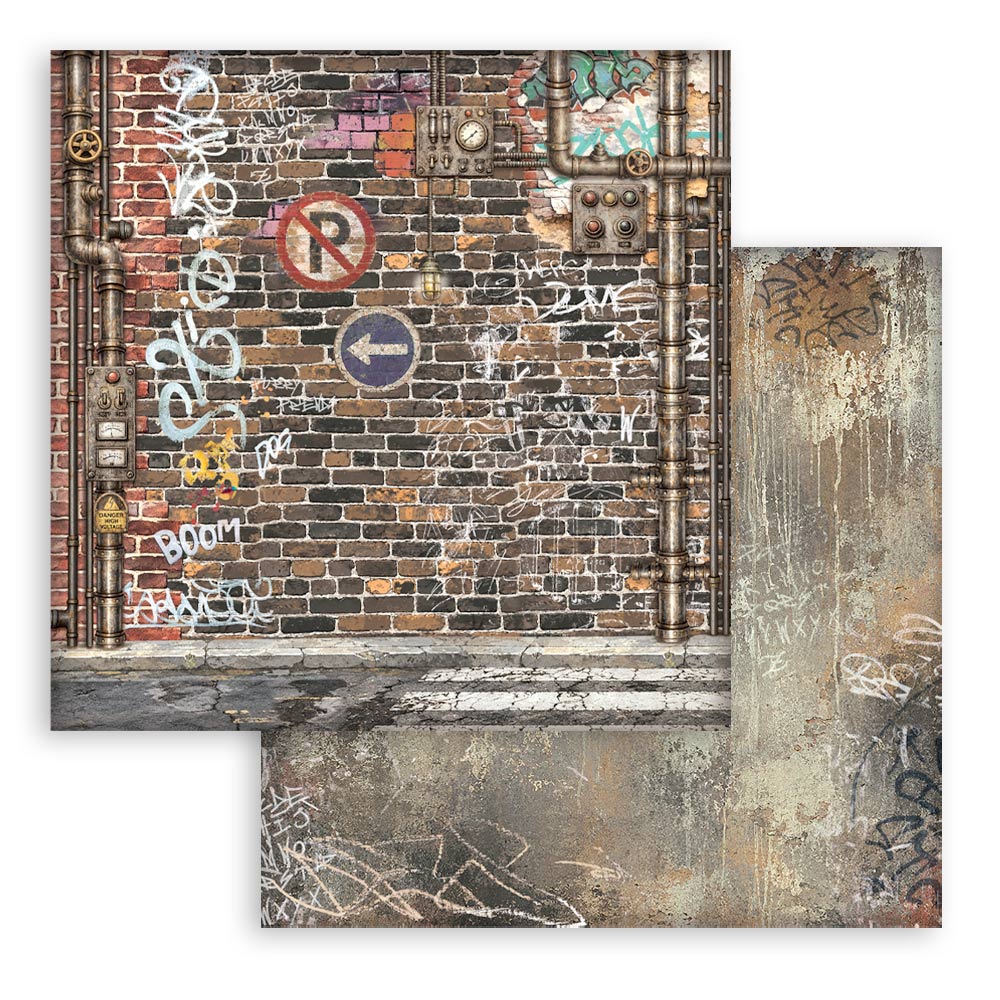 Stamperia Furry Friends 2 12x12 Inch Paper Pack Maxi Background Selection by Antonis Tzanidakis
