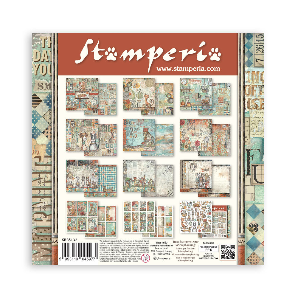 Stamperia Furry Friends 8x8 Inch Paper Pack