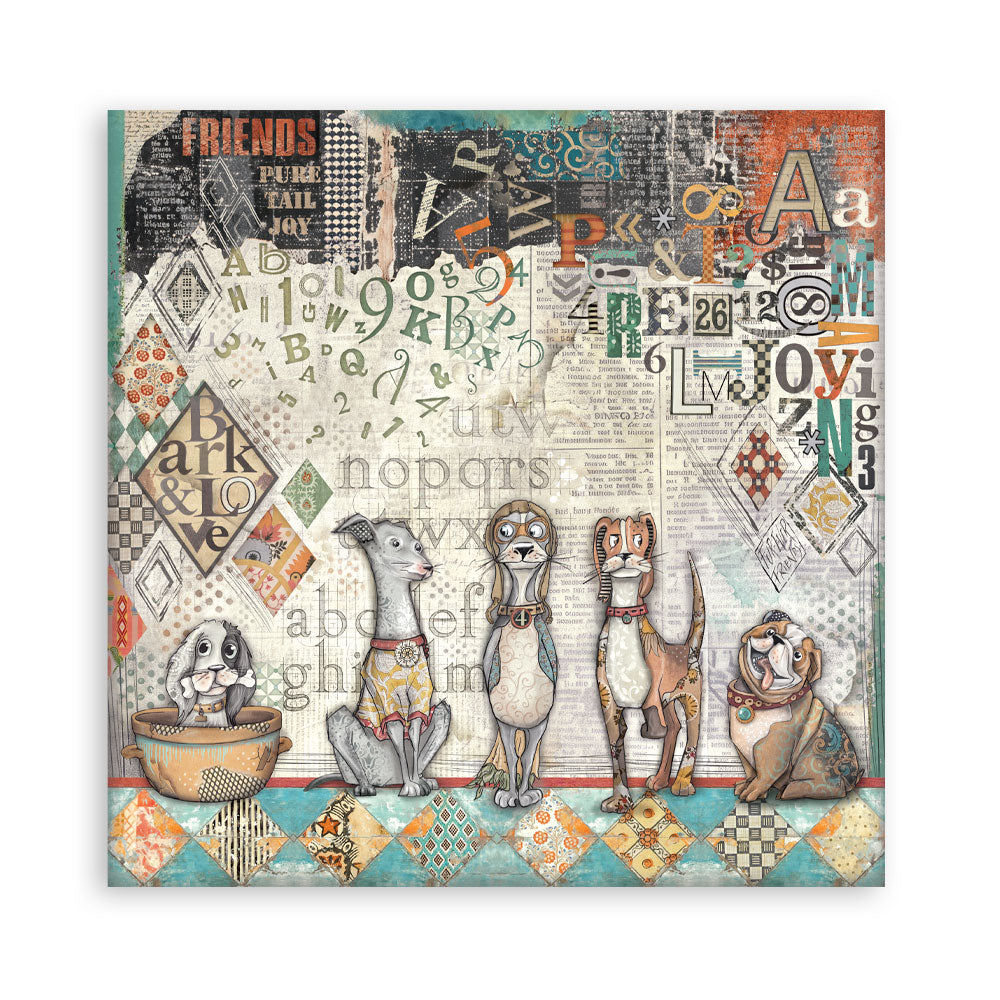 Stamperia Furry Friends 8x8 Inch Paper Pack