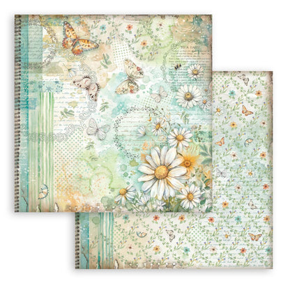 Stamperia Daisy Art 8x8 Inch Paper Pack