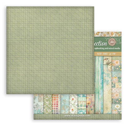 Stamperia Daisy Art 8x8 Inch Paper Pack Maxi Background Selection
