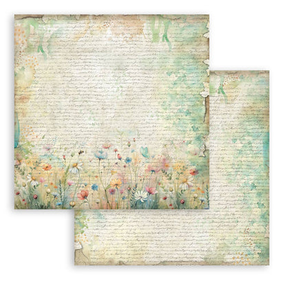 Stamperia Daisy Art 8x8 Inch Paper Pack Maxi Background Selection