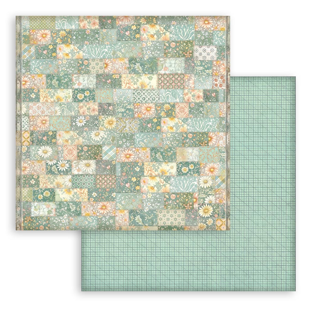 Stamperia Daisy Art 8x8 Inch Paper Pack Maxi Background Selection