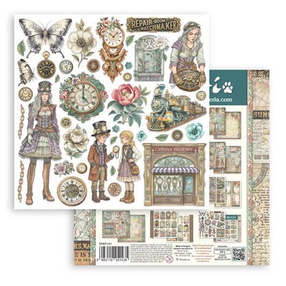 Stamperia Gardens of Time 8x8 Inch Paper Pack (SBBS141)