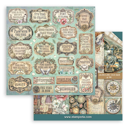 Stamperia Gardens of Time 8x8 Inch Paper Pack (SBBS141)