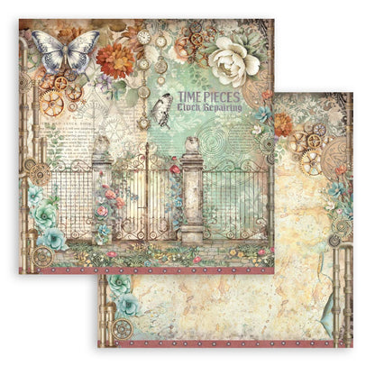 Stamperia Gardens of Time 8x8 Inch Paper Pack (SBBS141)
