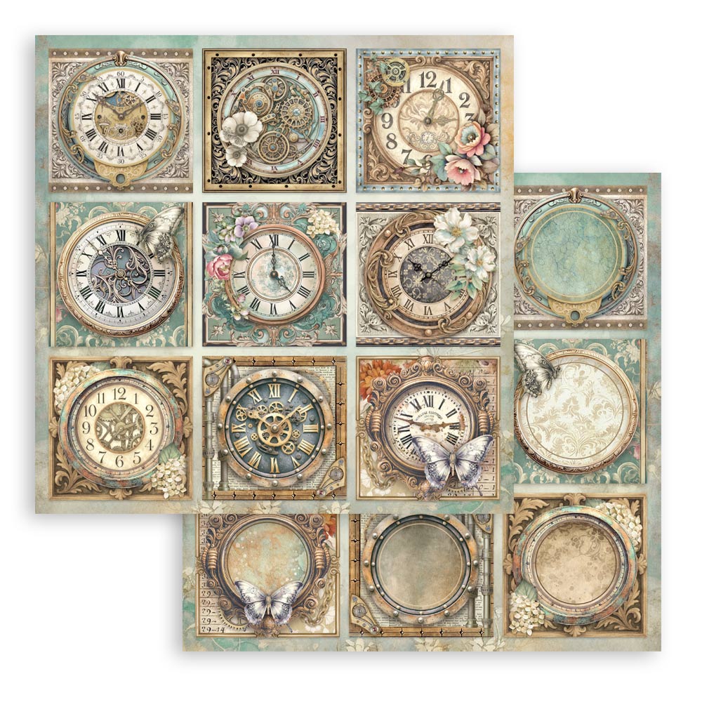 Stamperia Gardens of Time 8x8 Inch Paper Pack (SBBS141)