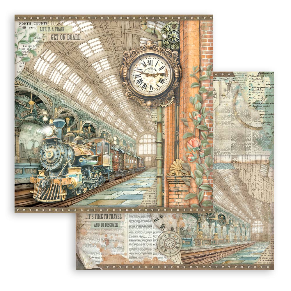 Stamperia Gardens of Time 8x8 Inch Paper Pack (SBBS141)