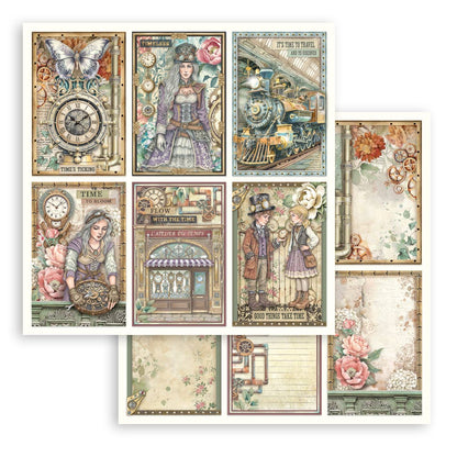Stamperia Gardens of Time 8x8 Inch Paper Pack (SBBS141)