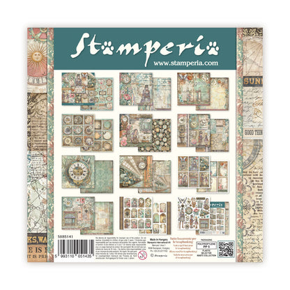 Stamperia Gardens of Time 8x8 Inch Paper Pack (SBBS141)