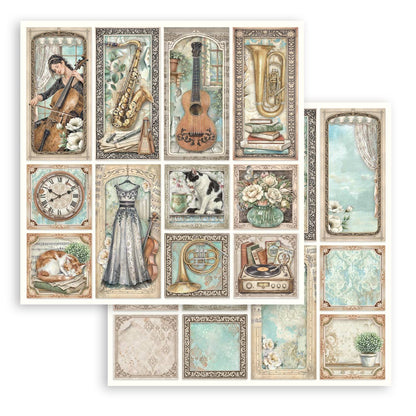Stamperia Symphony 8x8 Inch Paper Pack by Sara Alcobendas