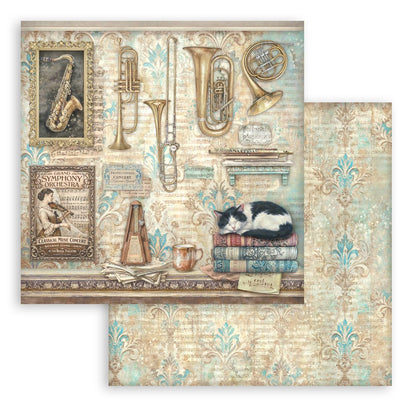 Stamperia Symphony 8x8 Inch Paper Pack by Sara Alcobendas