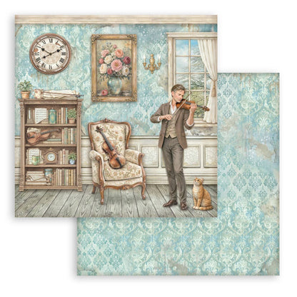 Stamperia Symphony 8x8 Inch Paper Pack by Sara Alcobendas