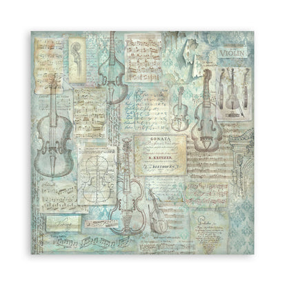 Stamperia Symphony 8x8 Inch Paper Pack by Sara Alcobendas