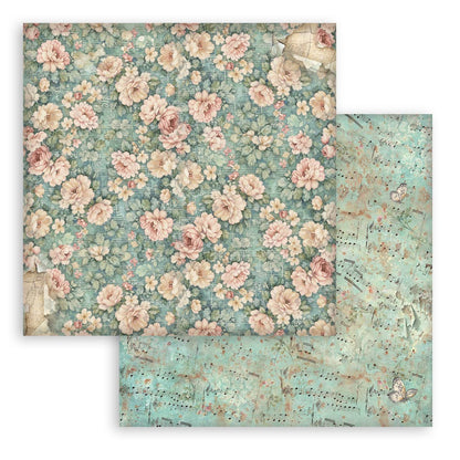 Stamperia Symphony 8x8 Inch Paper Pack Maxi Background Selection by Sara Alcobendas