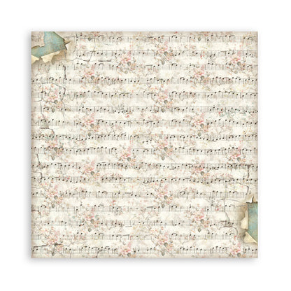 Stamperia Symphony 8x8 Inch Paper Pack Maxi Background Selection by Sara Alcobendas