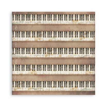 Stamperia Symphony 8x8 Inch Paper Pack Maxi Background Selection by Sara Alcobendas