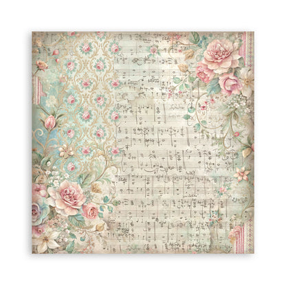 Stamperia Symphony 8x8 Inch Paper Pack Maxi Background Selection by Sara Alcobendas