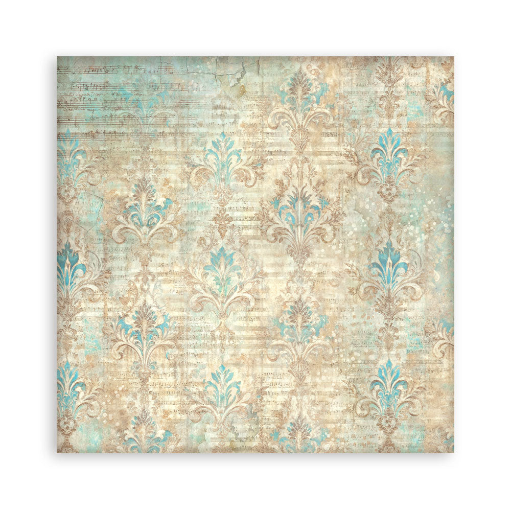 Stamperia Symphony 8x8 Inch Paper Pack Maxi Background Selection by Sara Alcobendas